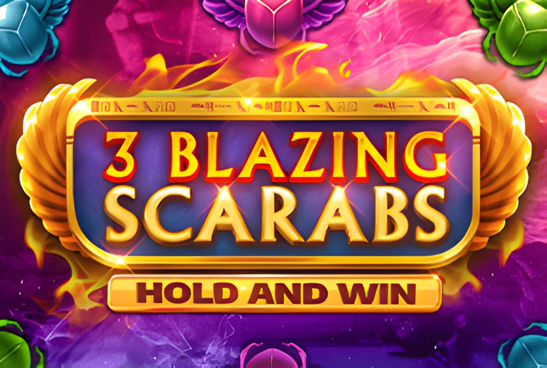 3 Blazing Scarabs Hold and Win